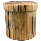 This nature-inspired ottoman may look like an ordinary log, but it offers storage, comfort, and charm. Featuring a whimsical tree log design and a foldable frame, it assembles in seconds and folds flat for easy storage. The cushioned lid serves as both a seat and a footrest, and the interior provides ample space for toys, supplies, blankets, or everyday items. Ideal for family rooms or playrooms, itās available in gray or natural brown print and measures approximately 15 inches in length, width, and height.